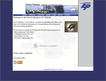 Tablet Screenshot of electropartners.com